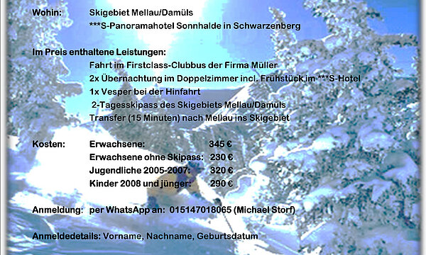 Zu den Details: Skiausfahrt 2025 SAVE THE DATE